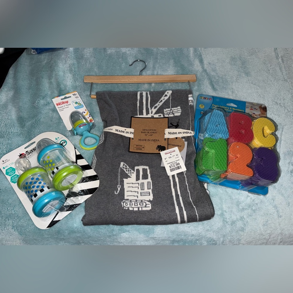 Baby Boy Baby Shower Gift Set  6 piece Bundle ~ Retails over $60 - All NWT